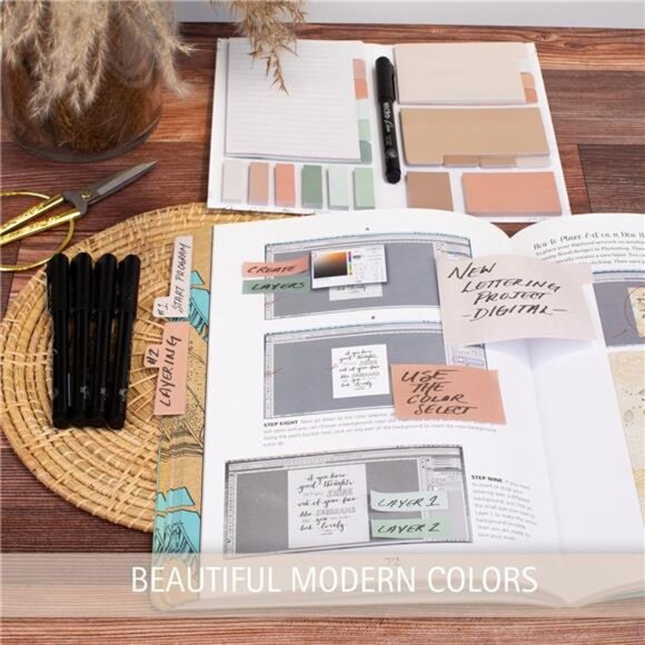 Aesthetic Pastel Sticky Notes Set of 528 with Tabs For Bible Study - Picture 3 of 8